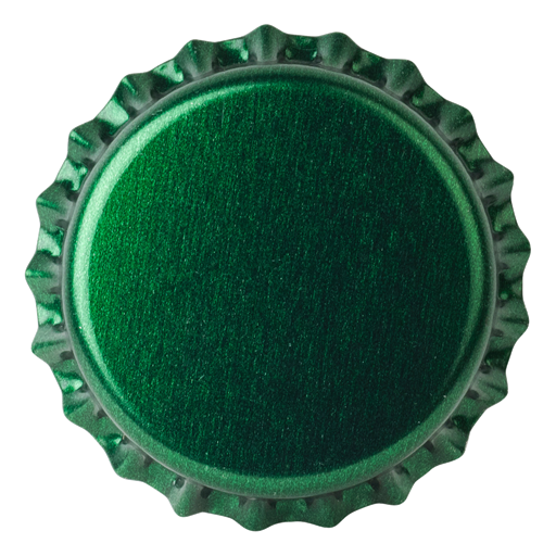 Crown Caps 26mm TFS-PVC Free, Dark Green Transparent col. 2251 (10000/box)