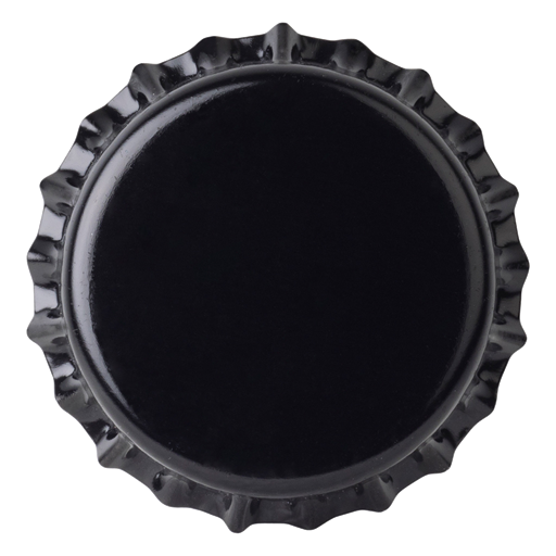 Crown Caps 26 mm TFS-PVC Free, Чорні col. 2439 (10000/Коробка)