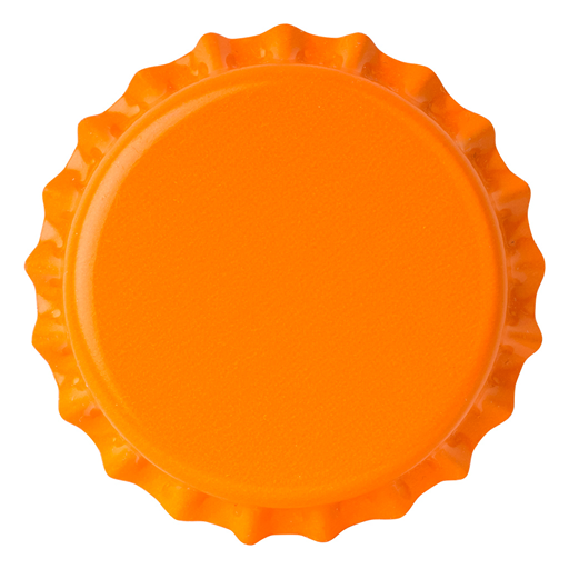 Crown Caps 26mm TFS-PVC Free, 橙色 col. 2605 (10000/box)